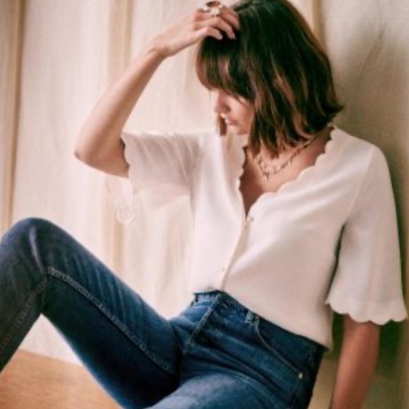 Sezane Blouse Ankita - Black - Picture 2 of 6